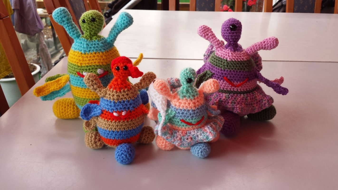 Häkelanleitung Monsterfamilie - Bild 3