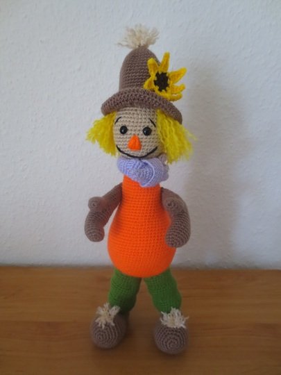 Kürbis-Scheuche  - Häkelanleitung