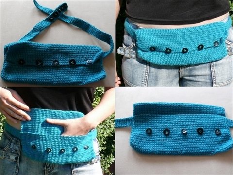 Häkelanleitung Bauchtasche
