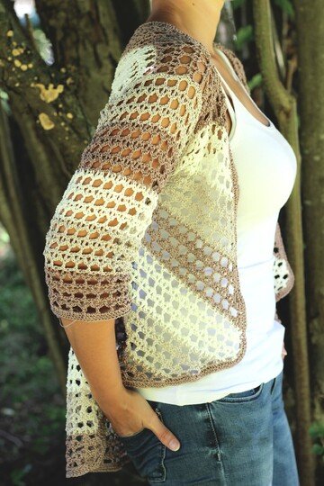 Häkelanleitung Cardigan "8 Möglichkeiten", Gr. S-XXL