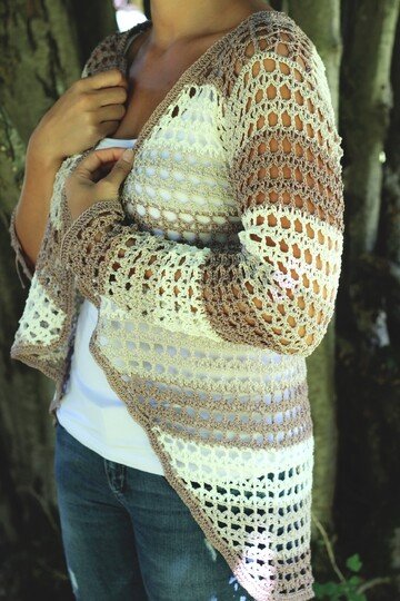 Häkelanleitung Cardigan "8 Möglichkeiten", Gr. S-XXL