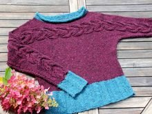 Strickanleitung Pulli AMBRE, Größen: 36/38 (40/42) 44/46