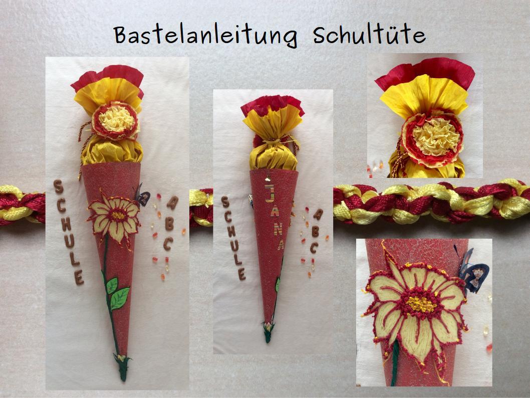 Duftende Glitzer-Schultüte / Zuckertüte für Mädchen