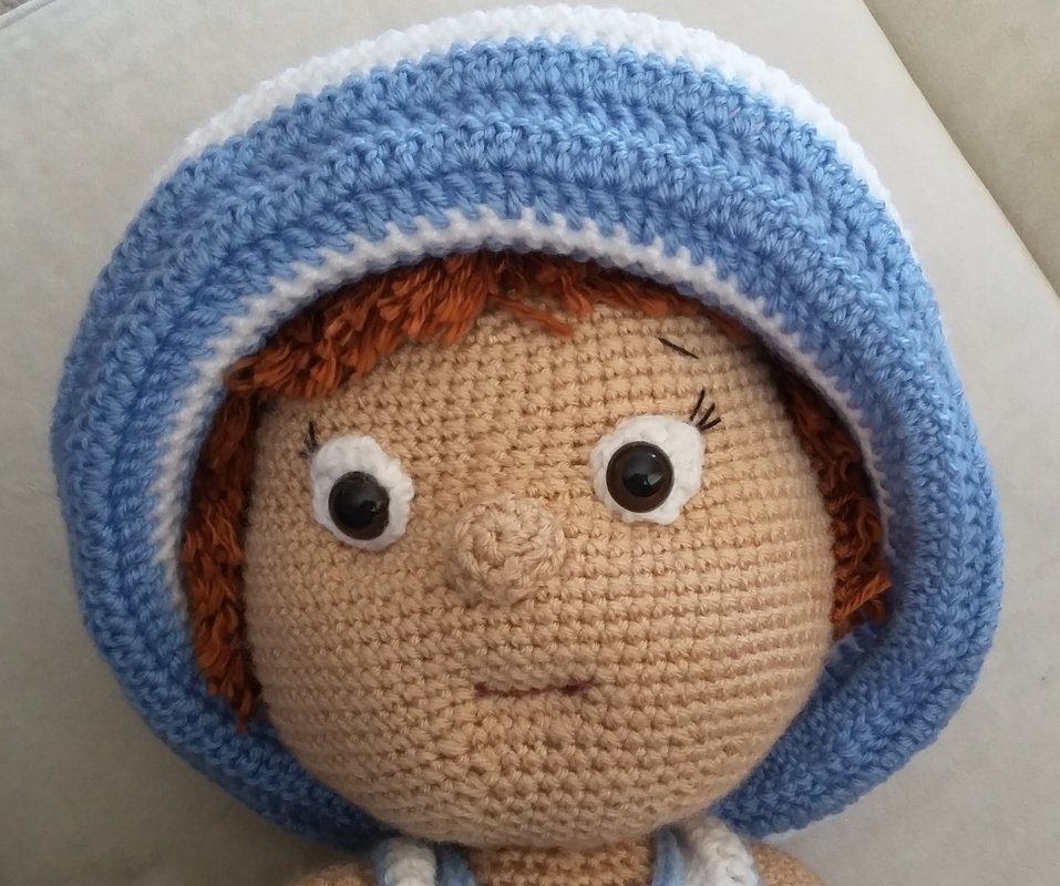 Häkelanleitung Puppe, Meti Matschhose