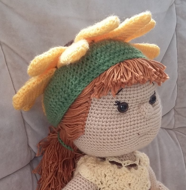 Häkelanleitung Puppenkleidung, für Sammi Sonnenblume - Bild 2