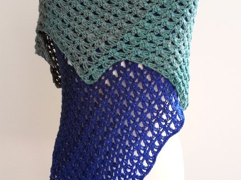 Häkelanleitung Tuch Seegras