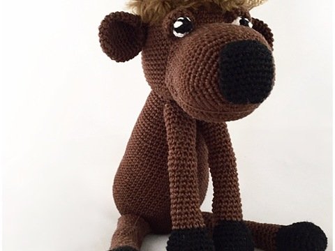 Hakelanleitung Büffel, Beschrieben in Deutsch, Niederlandisch und Englisch