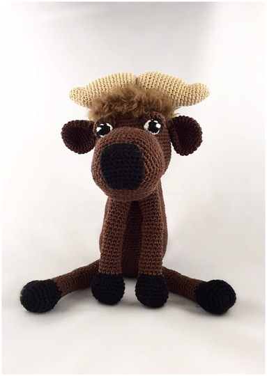 Hakelanleitung Büffel, Beschrieben in Deutsch, Niederlandisch und Englisch