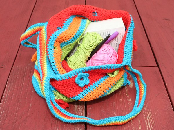 Crochet Bag - See-through Flowers - Crochet Pattern