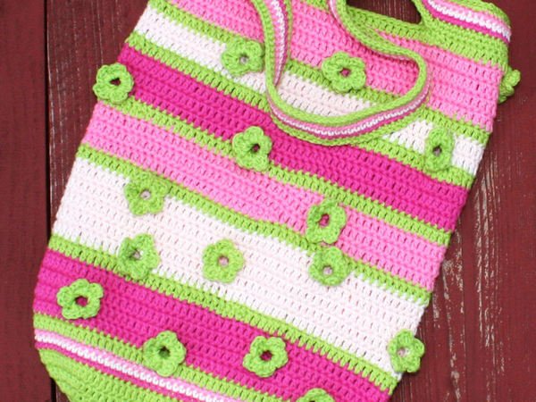 Crochet Bag - See-through Flowers - Crochet Pattern