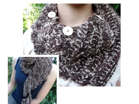 Drachenschal zum knöpfen häkeln 