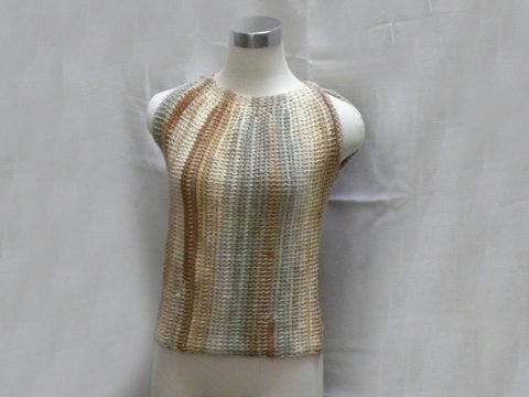 Top Messina Große Größen Tunesisch gehäkelt