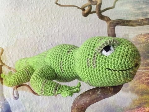 Georg Gecko Häkelanleitung