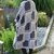 Mantel stylisch im Patchwork-Stil gestrickt