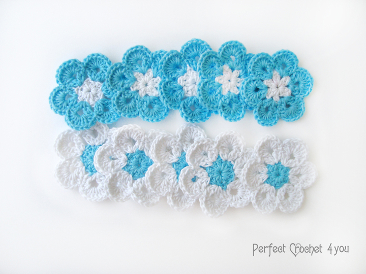 Easy crochet flower for Christmas decoration, Scrapbooking flower, Crochet Snowflakes