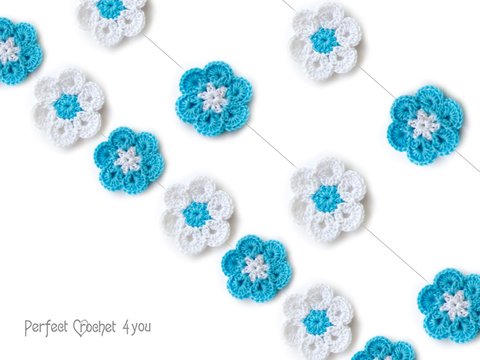 Einfache Häkelarbeitblume für Weihnachtsdekoration , Scrapbooking Blume, Häkeln Schneeflocken