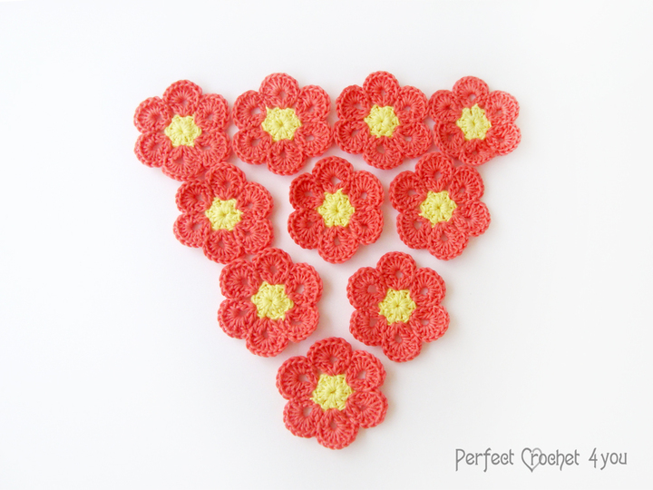 Einfache Häkelarbeitblume für Weihnachtsdekoration , Scrapbooking Blume, Häkeln Schneeflocken