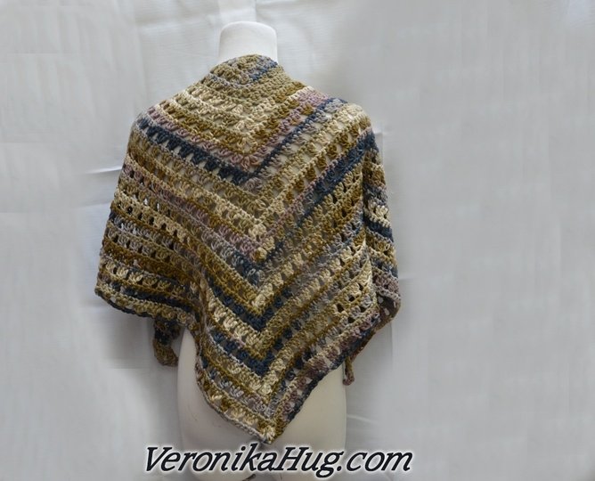 Dreieckstuch Fermo - flaches HÄkeltuch