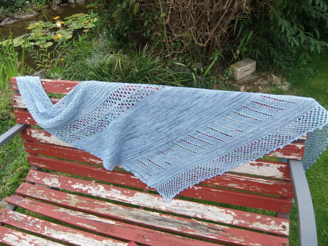 Trendiges Dreieckstuch "LaPuLi" - Handgestrickt für dich - Bild 5