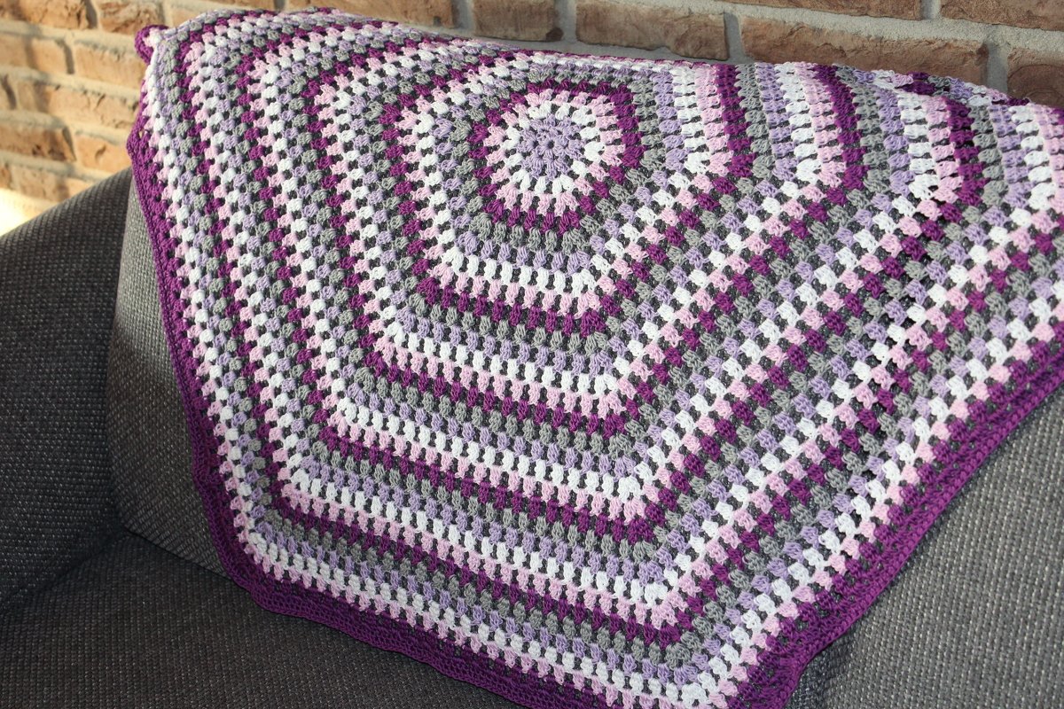 crochet pattern baby blanket hexagonal granny