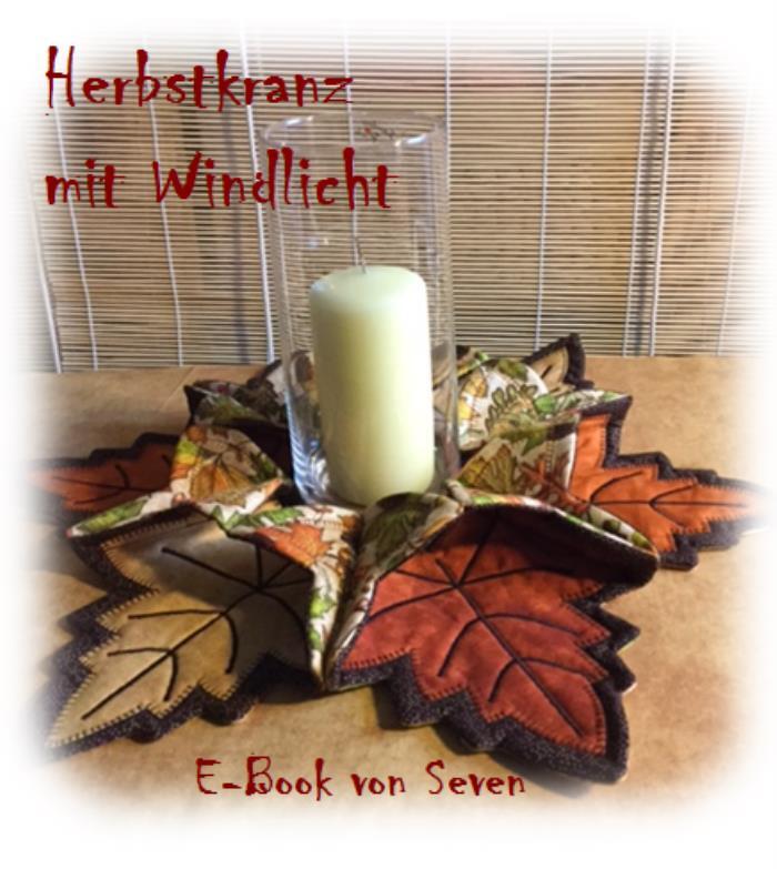Herbstkranz mit Windlicht