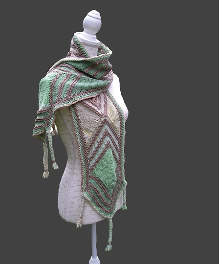 Strickanleitung Schal "Kassetten"