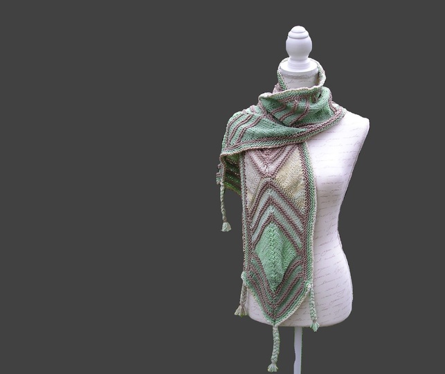 Strickanleitung Schal "Kassetten"