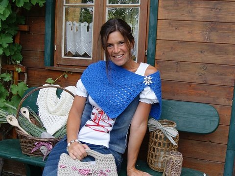 Schultertuch Wies'n Zeit