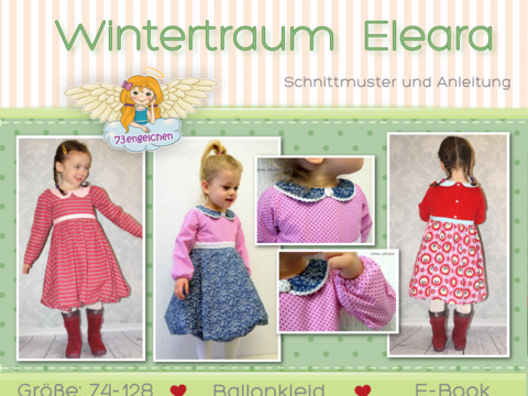 E-Book Drehkleid Winterkleid "Wintertraum" Eleara von 74-128