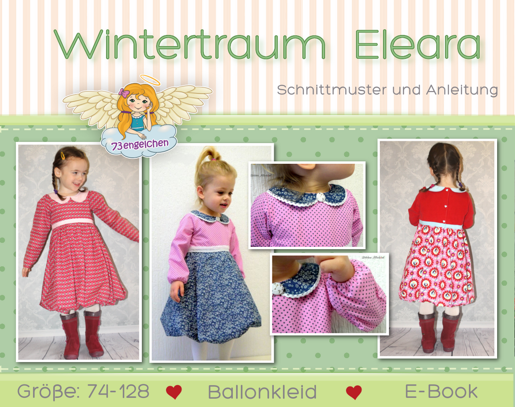 E-Book Drehkleid Winterkleid "Wintertraum" Eleara von 74-128