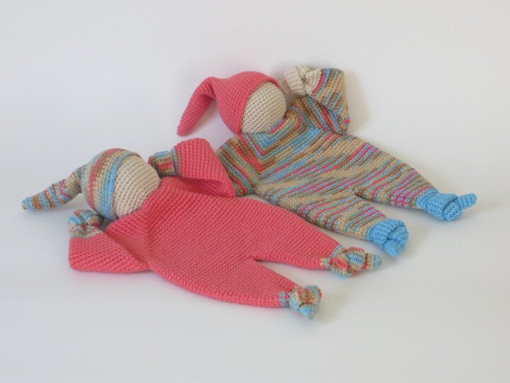 Häkelanleitung, 'Knuddelchen' Schmusepüppchen für kleine Zwerge