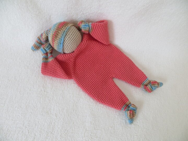 Häkelanleitung, 'Knuddelchen' Schmusepüppchen für kleine Zwerge