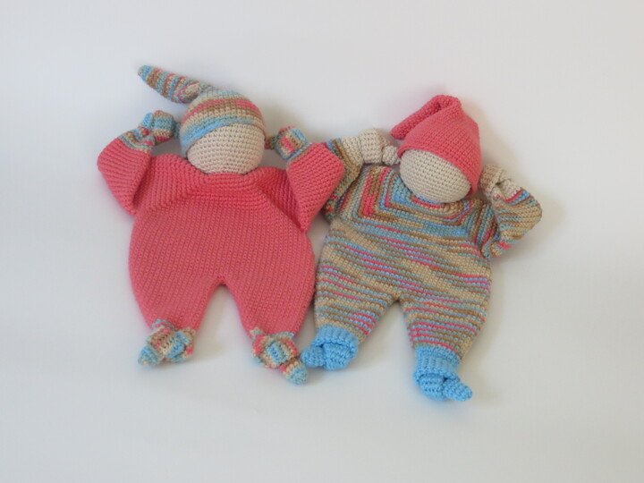 Häkelanleitung, 'Knuddelchen' Schmusepüppchen für kleine Zwerge