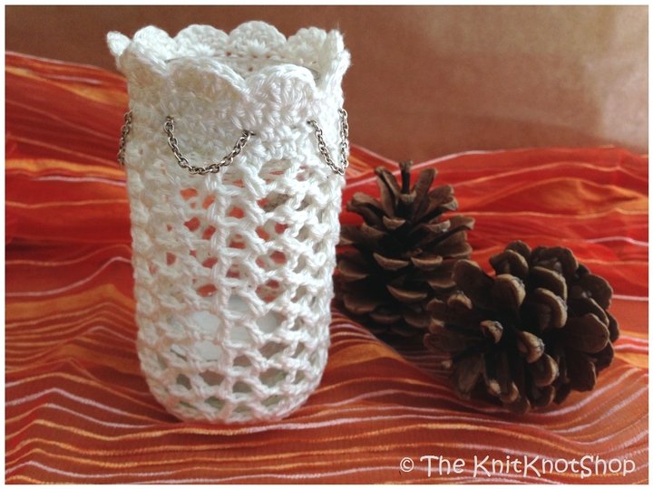 Häkelanleitung Windlicht "Klassisch" - Windlichthülle