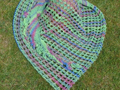 Strickanleitung Tuch "Fortefelice" Stricktuch aus Sockenwolle