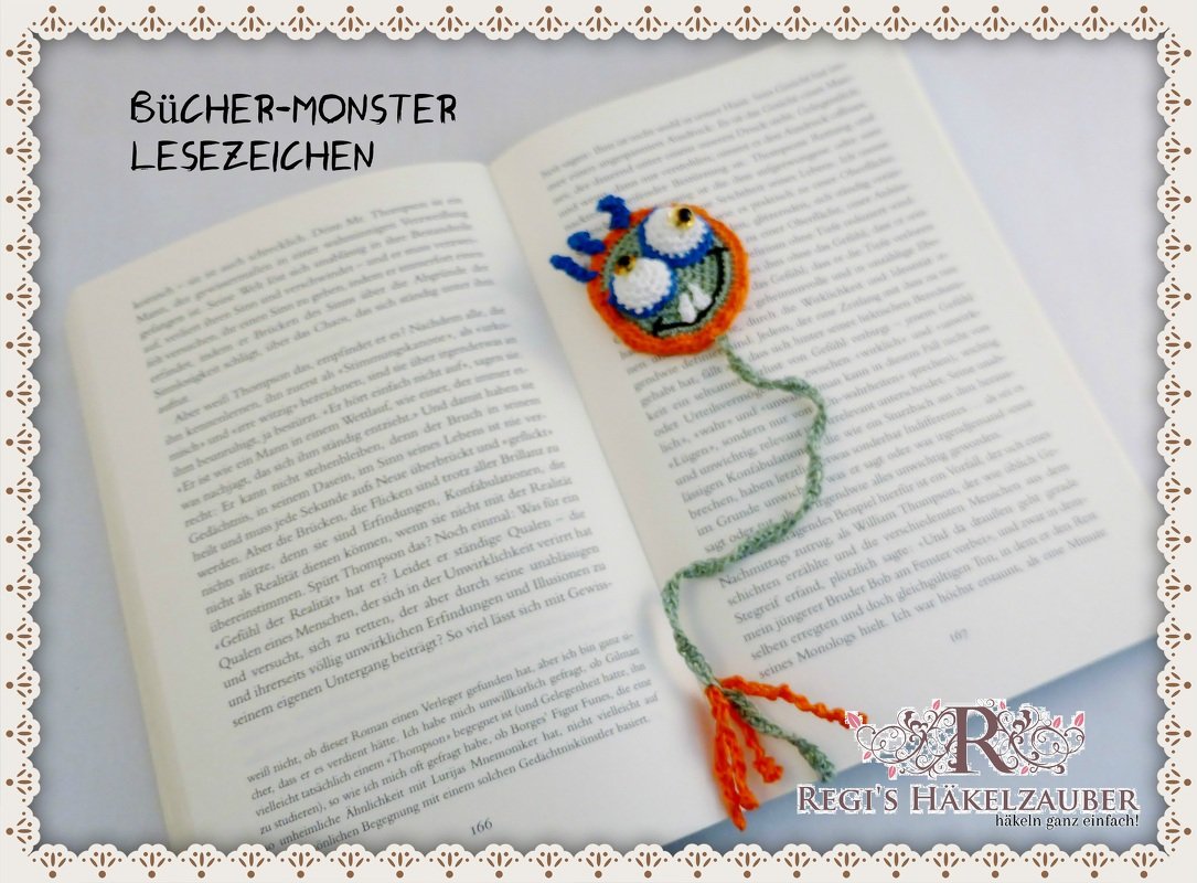 Das Bücher-Monster - drolliges Lesezeichen