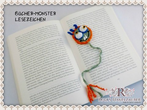 Das Bücher-Monster - drolliges Lesezeichen