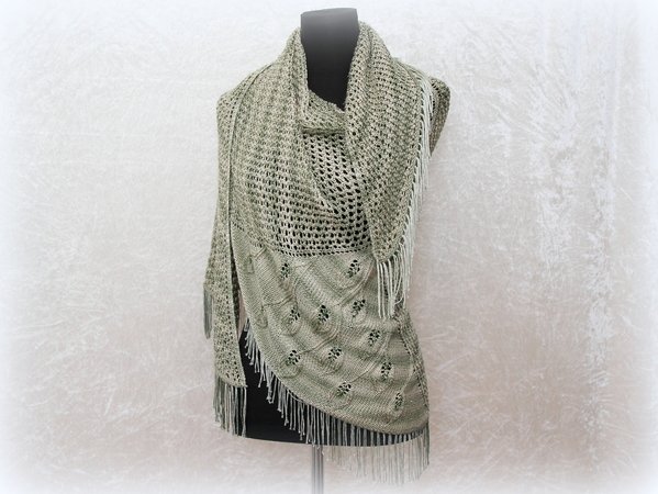 Knitting pattern shawl, wrap "Eryn"
