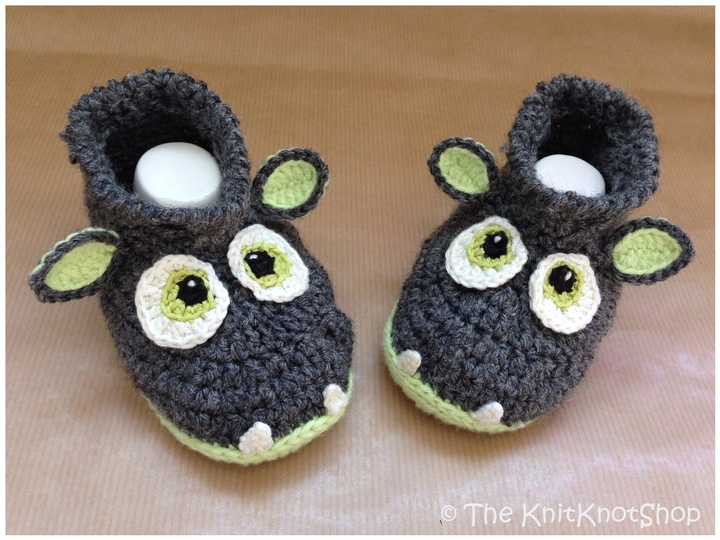 PDF Häkelanleitung Babyschuhe Drachenbabys