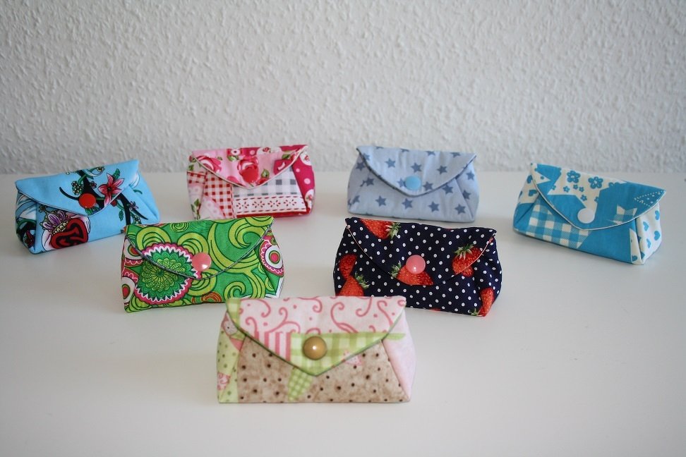 Nähanleitung Minitäschchen , Notfalltasche ,Tampontasche