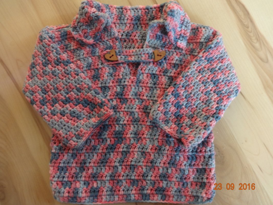 Babypulloverchen Troyer 6-12 Monate