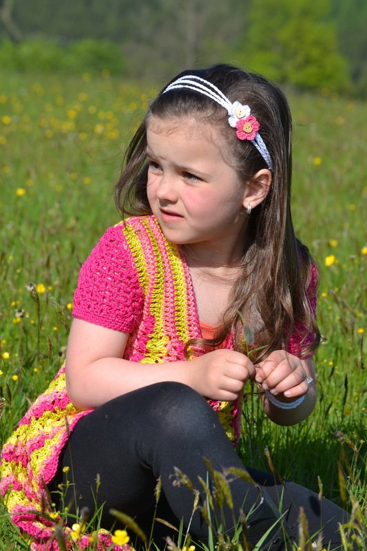 - SUMMER DREAM - Kreisjacke / Hippie Jacke häkeln Größe 104-122, Häkeljacke, Kreisweste - Bild 13