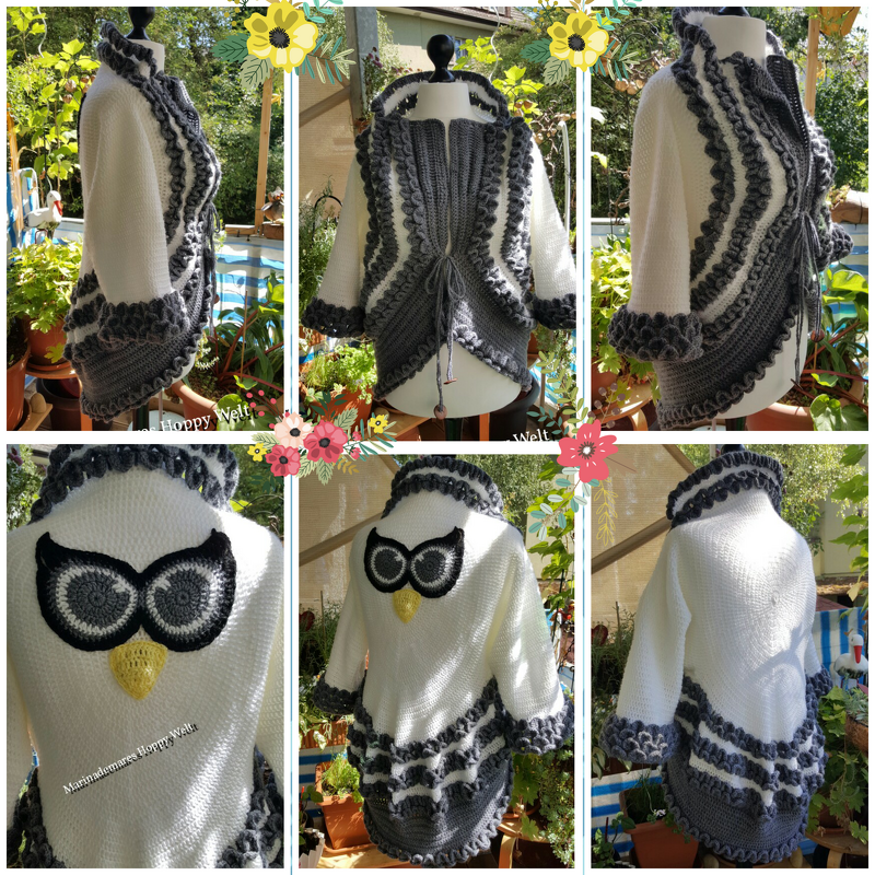 Schneeeulen Kreisjacke "Otto"
