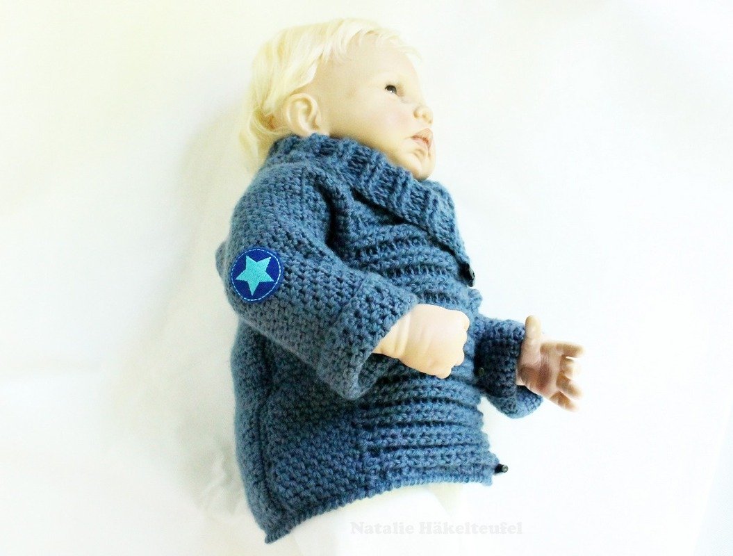 Baby & children's jacket "Denim", size 0 m - 5 y, only two seams - Image 7