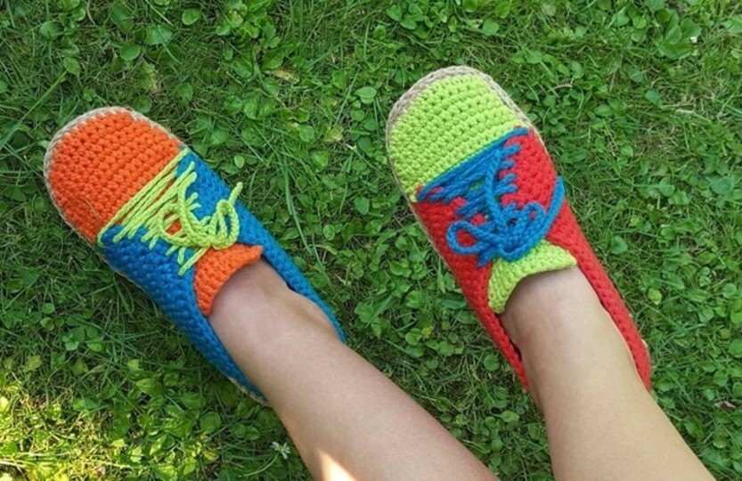 Crochet Pattern Trainers, Shoes Size Uk 3,5-7,5 Us 5,5-9,5