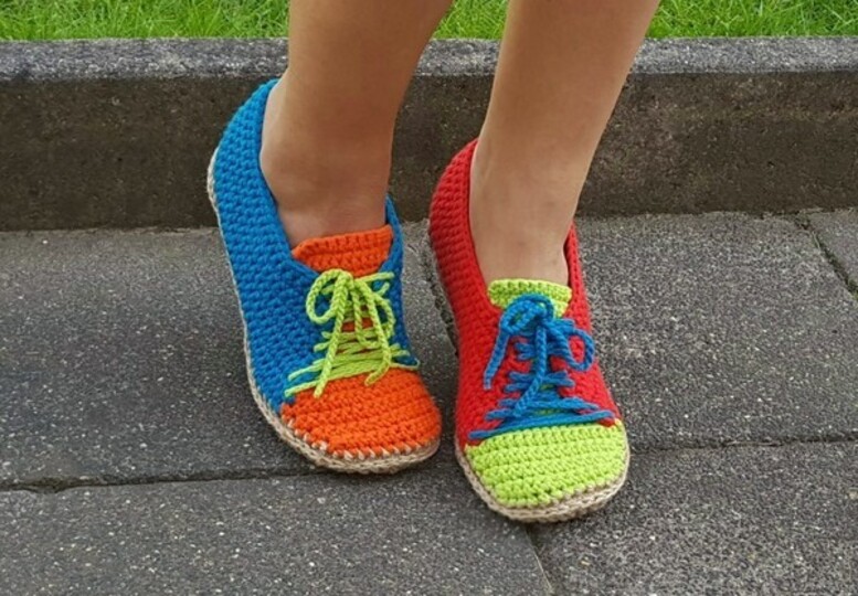 Crochet Pattern Trainers, Shoes Size Uk 3,5-7,5 Us 5,5-9,5