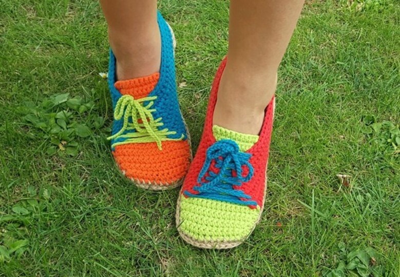 Crochet Pattern Trainers, Shoes Size Uk 3,5-7,5 Us 5,5-9,5
