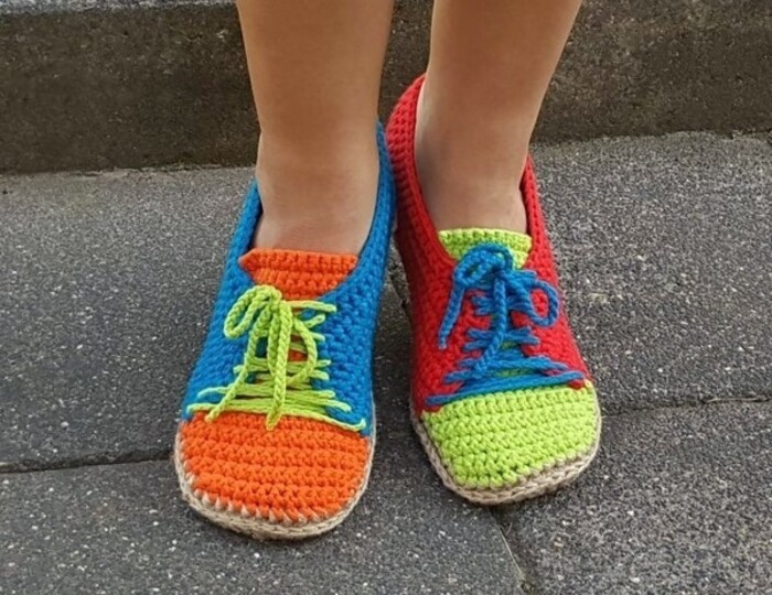 Crochet Pattern Trainers, Shoes Size Uk 3,5-7,5 Us 5,5-9,5
