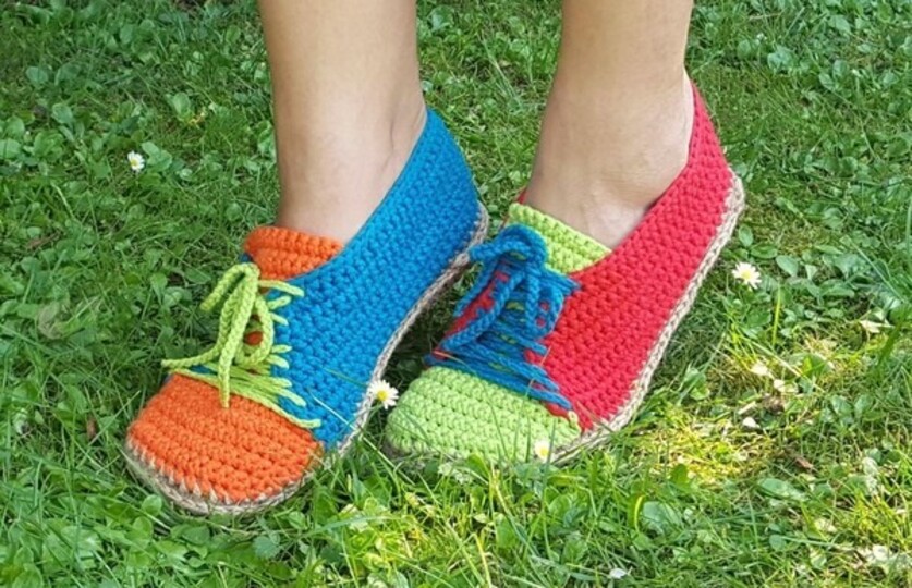 Crochet Pattern Trainers, Shoes Size Uk 3,5-7,5 Us 5,5-9,5