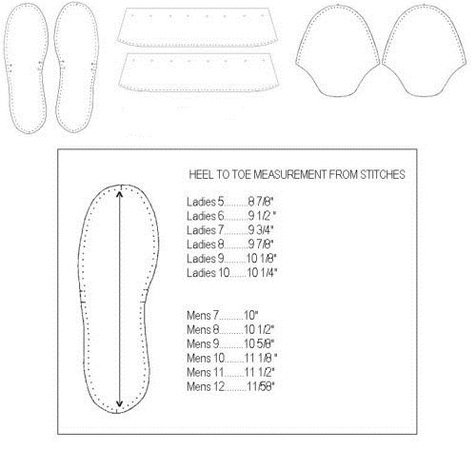 Size 10 Men's Moccasin Pattern-Ankle